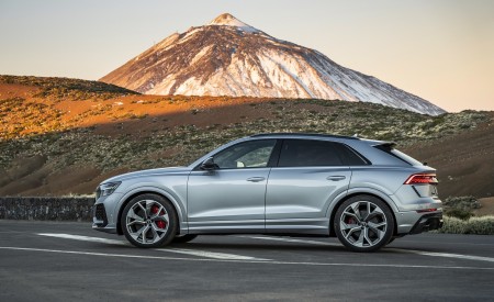 2020 Audi RS Q8 (Color: Florett Silver) Side Wallpapers 450x275 (89)