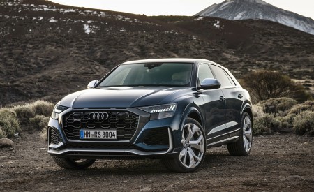 2020 Audi RS Q8 (Color: Galaxy Blue) Front Three-Quarter Wallpapers 450x275 (52)