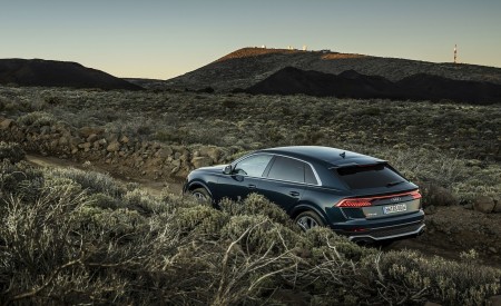 2020 Audi RS Q8 (Color: Galaxy Blue) Rear Three-Quarter Wallpapers 450x275 (58)