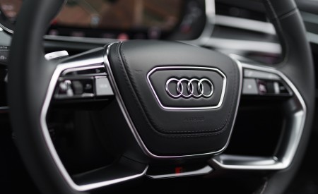 2020 Audi S8 (UK-Spec) Interior Steering Wheel Wallpapers  450x275 (65)