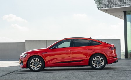 2020 Audi e-tron Sportback (Color: Catalunya Red) Side Wallpapers 450x275 (11)