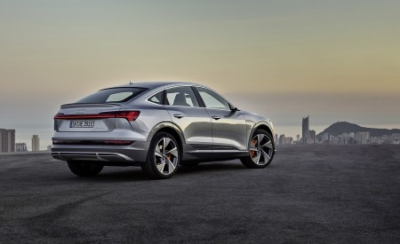 2020 Audi e-tron Sportback (Color: Florett Silver) Rear Three-Quarter Wallpapers 450x275 (73)
