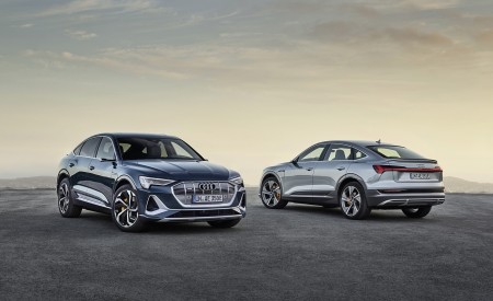 2020 Audi e-tron Sportback (Color: Plasma Blue) Front Wallpapers 450x275 (56)
