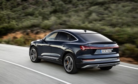 2020 Audi e-tron Sportback (Color: Plasma Blue) Rear Three-Quarter Wallpapers 450x275 (48)