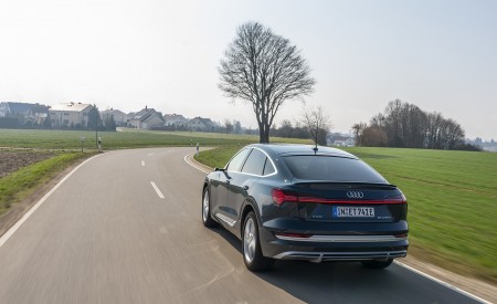 2020 Audi e-tron Sportback (Color: Plasma Blue) Rear Wallpapers 450x275 (20)