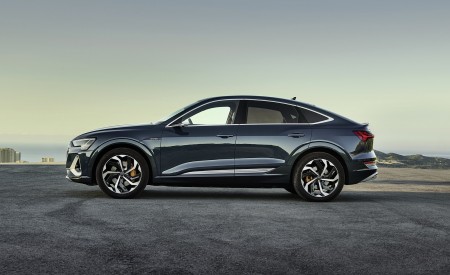 2020 Audi e-tron Sportback (Color: Plasma Blue) Side Wallpapers 450x275 (54)