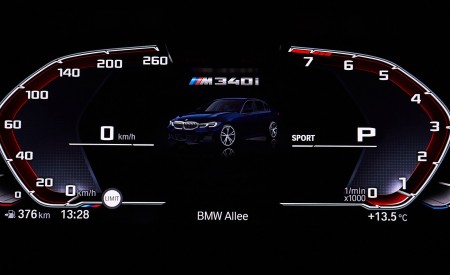 2020 BMW M340i Sedan (Color: Tanzanite Blue Metallic) Digital Instrument Cluster Wallpapers 450x275 (74)