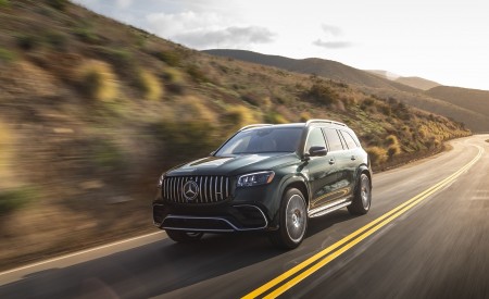 2021 Mercedes-AMG GLS 63 (US-Spec) Front Three-Quarter Wallpapers 450x275 (2)