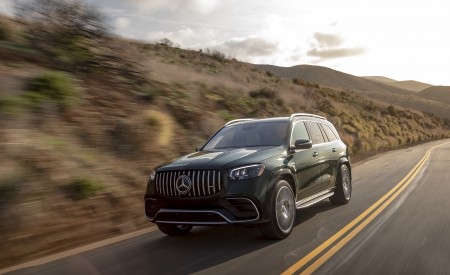 2021 Mercedes-AMG GLS 63 (US-Spec) Front Three-Quarter Wallpapers 450x275 (3)