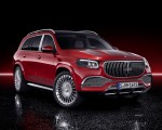 2021 Mercedes-Maybach GLS 600 (Color: Designo Hyacinth Red Metallic) Front Three-Quarter Wallpapers 150x120