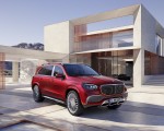 2021 Mercedes-Maybach GLS 600 (Color: Designo Hyacinth Red Metallic) Front Three-Quarter Wallpapers 150x120
