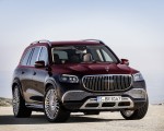 2021 Mercedes-Maybach GLS 600 (Color: Rubellite Red or Obsidian Black) Front Three-Quarter Wallpapers 150x120