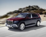 2021 Mercedes-Maybach GLS 600 (Color: Rubellite Red or Obsidian Black) Front Three-Quarter Wallpapers 150x120