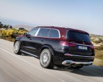 2021 Mercedes-Maybach GLS 600 (Color: Rubellite Red or Obsidian Black) Rear Three-Quarter Wallpapers 150x120