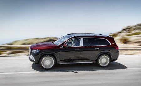 2021 Mercedes-Maybach GLS 600 (Color: Rubellite Red or Obsidian Black) Side Wallpapers 450x275 (86)