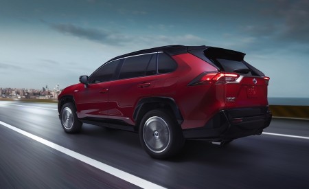 2021 Toyota RAV4 Prime Plug-In Hybrid Rear Three-Quarter Wallpapers 450x275 (3)