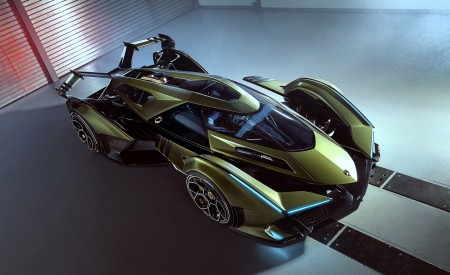 2019 Lamborghini Lambo V12 Vision Gran Turismo Front Three-Quarter Wallpapers 450x275 (3)