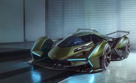 2019 Lamborghini Lambo V12 Vision Gran Turismo Front Wallpapers 450x275 (4)