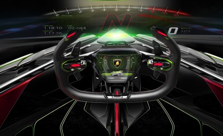 2019 Lamborghini Lambo V12 Vision Gran Turismo Interior Detail Wallpapers 450x275 (16)