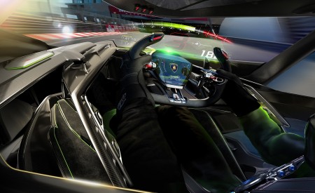 2019 Lamborghini Lambo V12 Vision Gran Turismo Interior Wallpapers 450x275 (15)