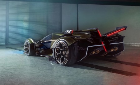2019 Lamborghini Lambo V12 Vision Gran Turismo Rear Three-Quarter Wallpapers 450x275 (9)