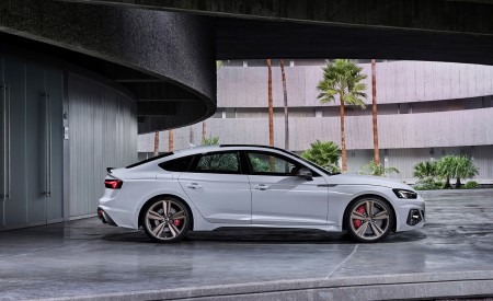 2020 Audi RS 5 Sportback (Color: Glacier White) Side Wallpapers 450x275 (59)