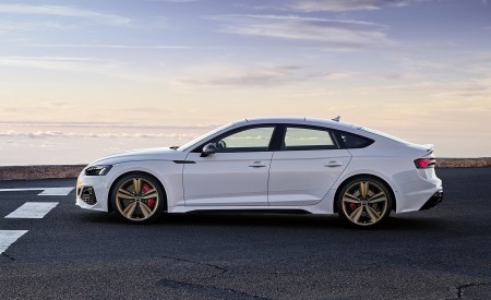2020 Audi RS 5 Sportback (Color: Glacier White) Side Wallpapers 450x275 (51)