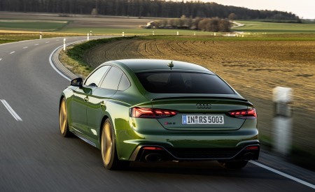 2020 Audi RS 5 Sportback (Color: Sonoma Green) Rear Three-Quarter Wallpapers 450x275 (8)