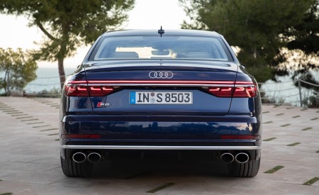 2020 Audi S8 (Color: Navarra Blue) Rear Wallpapers 450x275 (152)
