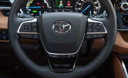 2020 Toyota Highlander Platinum Hybrid AWD (Color: Ruby Flare Pearl) Interior Steering Wheel Wallpapers 450x275 (35)