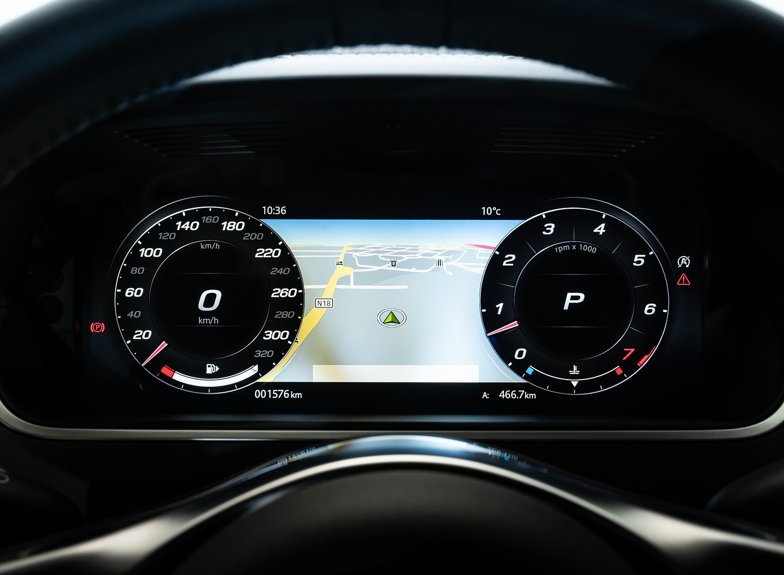 2021 Jaguar F-TYPE R Coupe AWD (Color: Sorrento Yellow) Digital Instrument Cluster Wallpapers #102 of 143