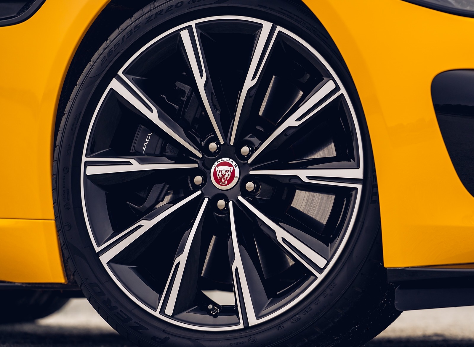 2021 Jaguar F-TYPE R Coupe AWD (Color: Sorrento Yellow) Wheel Wallpapers #89 of 143