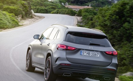 2021 Mercedes-Benz GLA Edition1 AMG Line (Color: Mountain Grey MAGNO) Rear Three-Quarter Wallpapers 450x275 (65)
