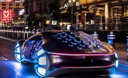 2020 Mercedes-Benz VISION AVTR Concept in Las Vegas Rear Three-Quarter Wallpapers 450x275 (5)