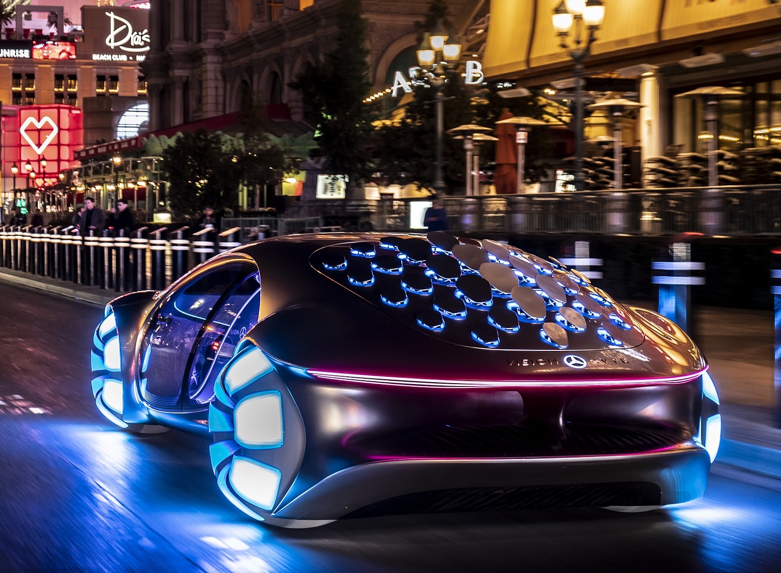 2020 Mercedes-Benz VISION AVTR Concept in Las Vegas Rear Three-Quarter Wallpapers (5)