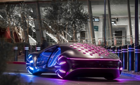 2020 Mercedes-Benz VISION AVTR Concept in Las Vegas Rear Three-Quarter Wallpapers 450x275 (6)