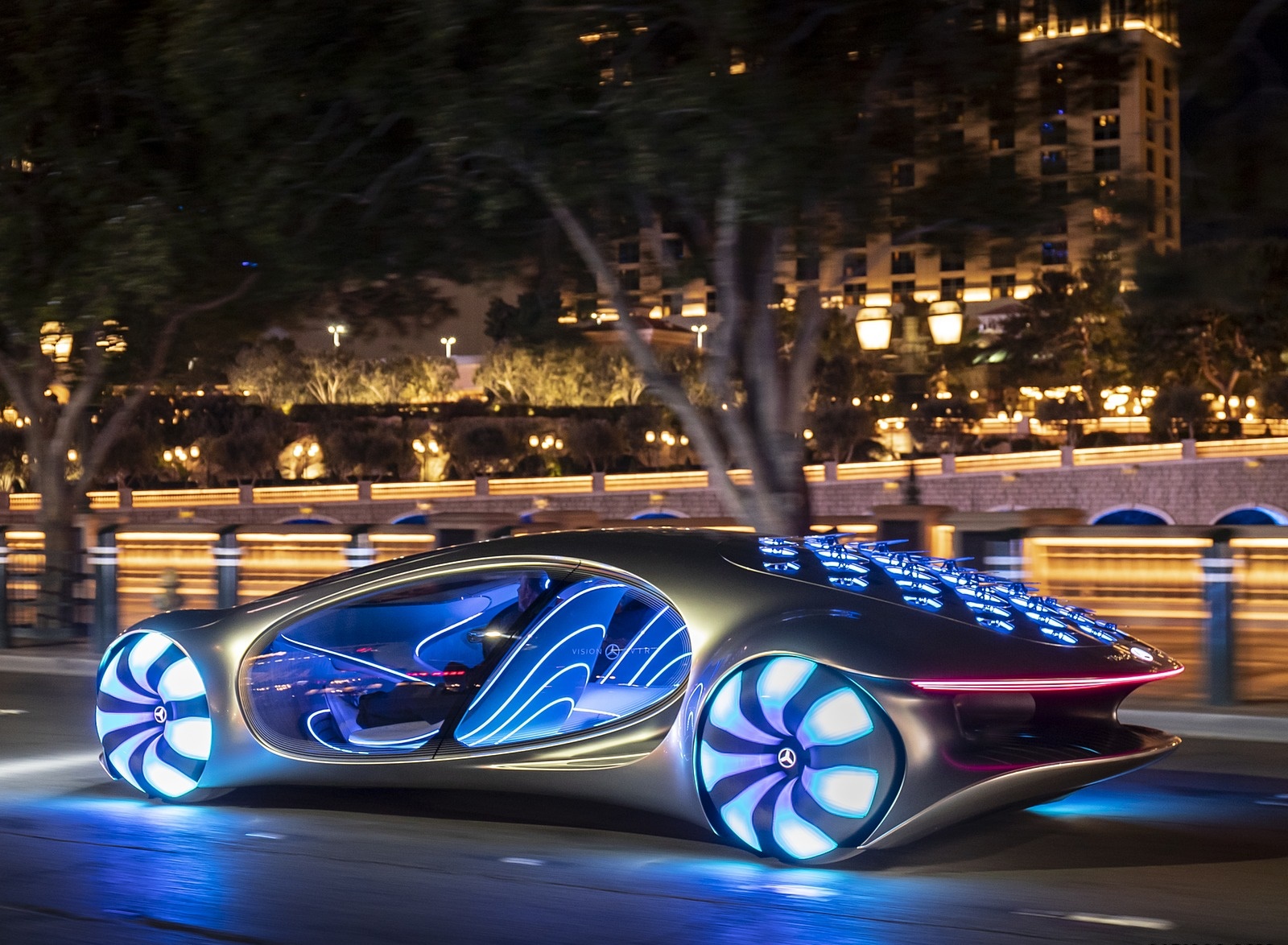 2020 Mercedes-Benz VISION AVTR Concept in Las Vegas Rear Three-Quarter Wallpapers (7)