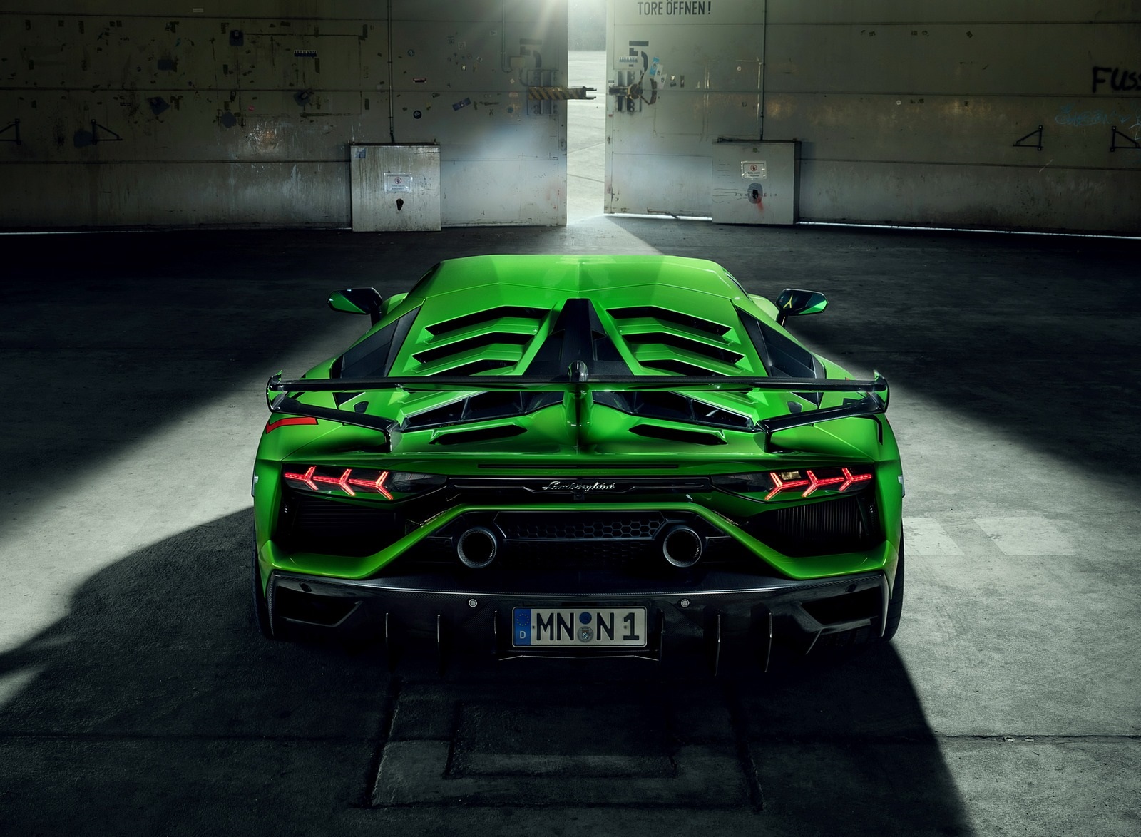 2020 NOVITEC Lamborghini Aventador SVJ Rear Wallpapers (9)
