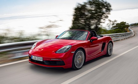 2020 Porsche 718 Boxster GTS 4.0 (Color: Carmine Red) Front Three-Quarter Wallpapers 450x275 (67)