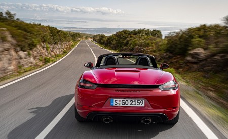 2020 Porsche 718 Boxster GTS 4.0 (Color: Carmine Red) Rear Wallpapers 450x275 (74)