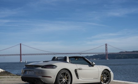 2020 Porsche 718 Boxster GTS 4.0 (Color: Crayon) Rear Three-Quarter Wallpapers 450x275 (163)