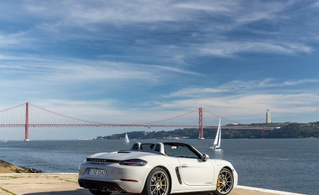 2020 Porsche 718 Boxster GTS 4.0 (Color: Crayon) Rear Three-Quarter Wallpapers 450x275 (150)
