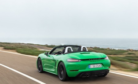 2020 Porsche 718 Boxster GTS 4.0 (Color: Phyton Green) Rear Three-Quarter Wallpapers 450x275 (11)