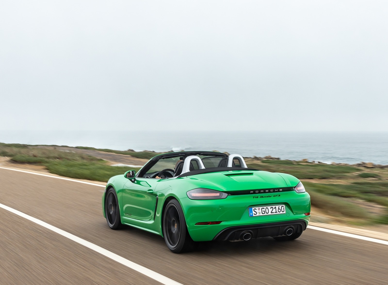2020 Porsche 718 Boxster GTS 4.0 (Color: Phyton Green) Rear Three-Quarter Wallpapers (11)
