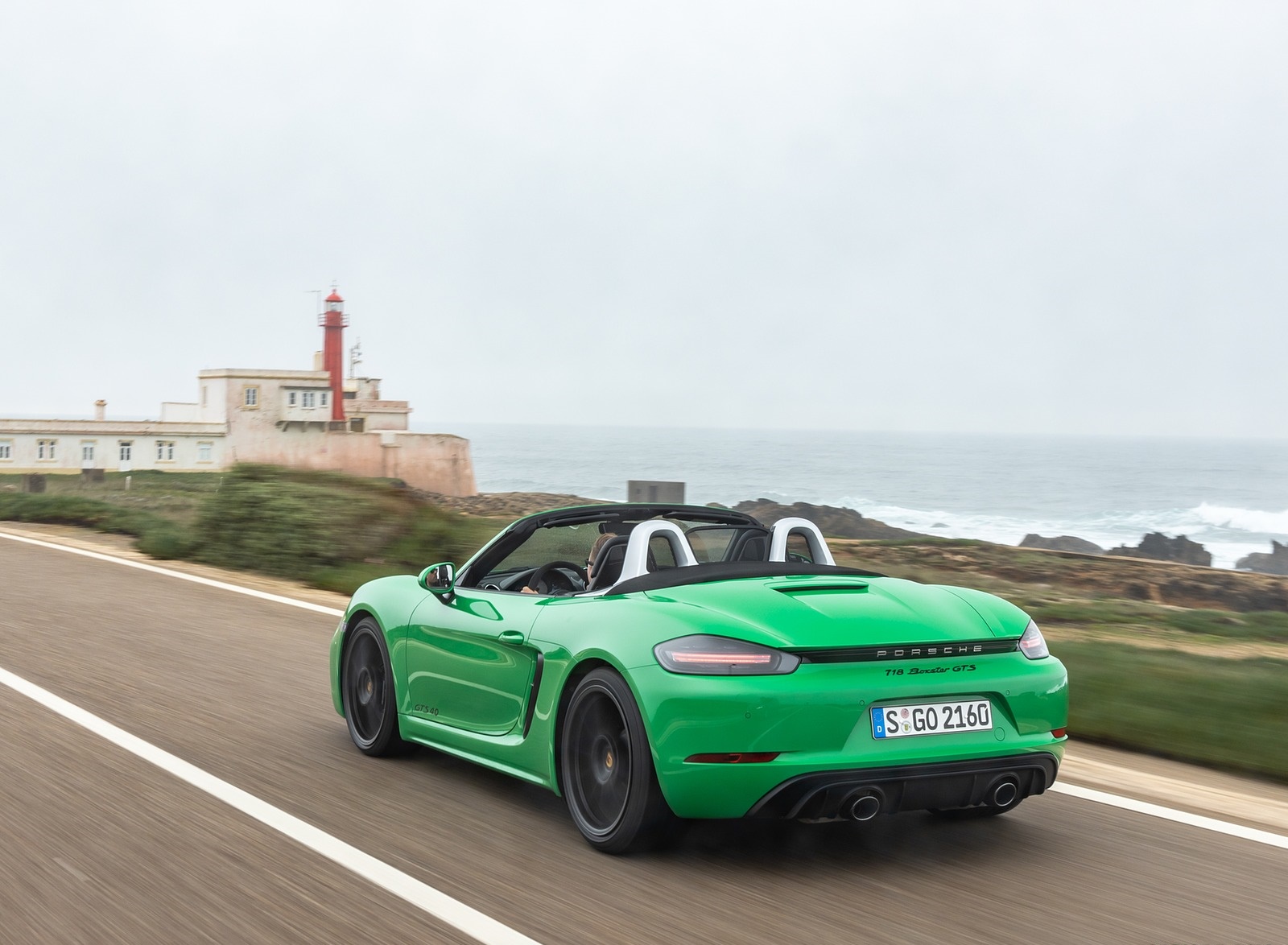 2020 Porsche 718 Boxster GTS 4.0 (Color: Phyton Green) Rear Three-Quarter Wallpapers (13)