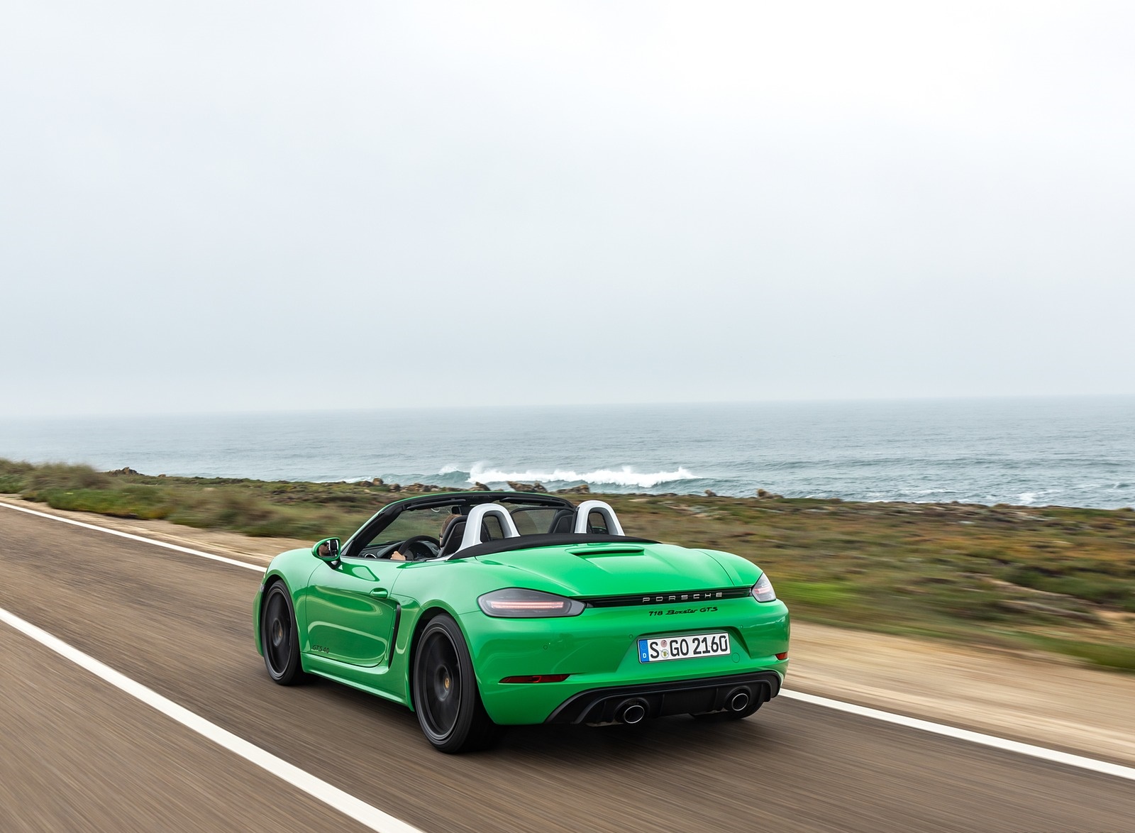 2020 Porsche 718 Boxster GTS 4.0 (Color: Phyton Green) Rear Three-Quarter Wallpapers (14)