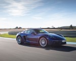 2020 Porsche 718 Cayman GTS 4.0 (Color: Gentian Blue Metallic) Front Three-Quarter Wallpapers 150x120