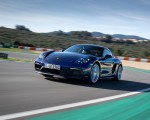 2020 Porsche 718 Cayman GTS 4.0 (Color: Gentian Blue Metallic) Front Three-Quarter Wallpapers 150x120