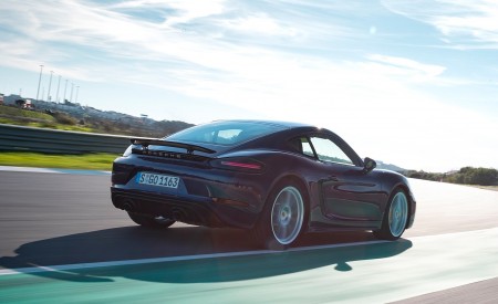 2020 Porsche 718 Cayman GTS 4.0 (Color: Gentian Blue Metallic) Rear Three-Quarter Wallpapers 450x275 (149)
