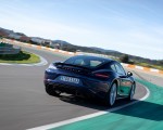 2020 Porsche 718 Cayman GTS 4.0 (Color: Gentian Blue Metallic) Rear Three-Quarter Wallpapers 150x120